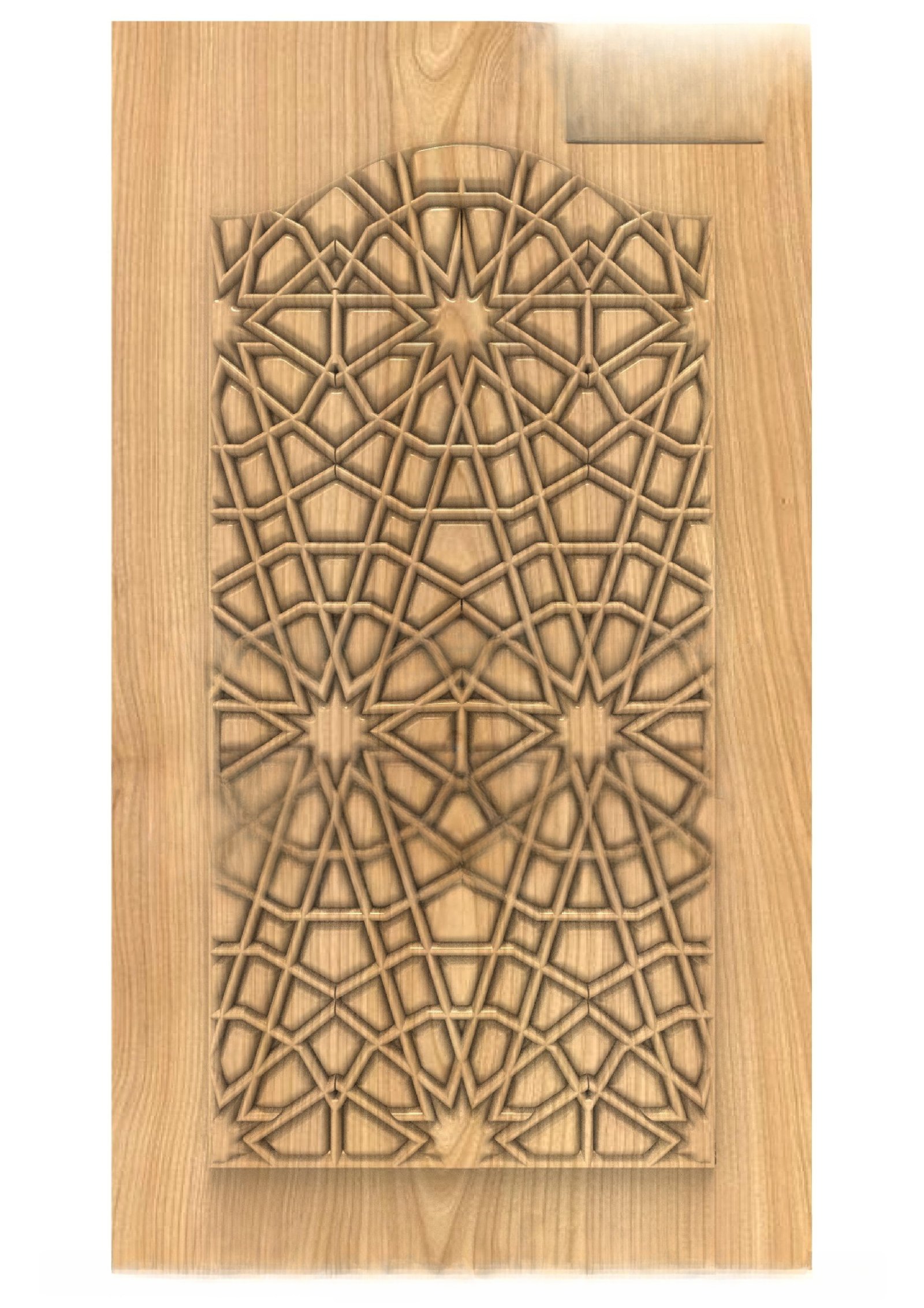 GSK DELITE DOORS - DL-65 Geometric Islamic Art Carved Interior Door 3D Model
